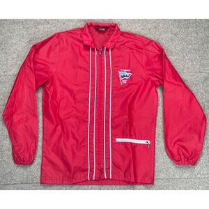 Pla-Jac by Dunbrooke Tyndall Yacht Club Full Zip Vtg Windbreaker Jacket Size M